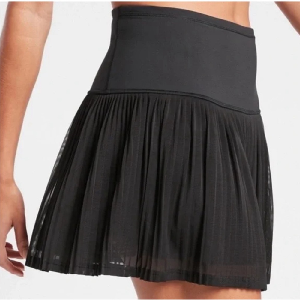 Athleta Black Pleated Skirt